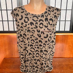 Marc By Marc Jacobs animal print sleeveless tee